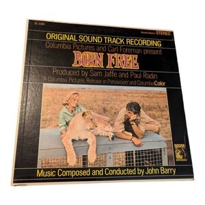 Vintage 1966 Born Free Original Soundtrack MGM SW-90882 Vinyl LP Record Album